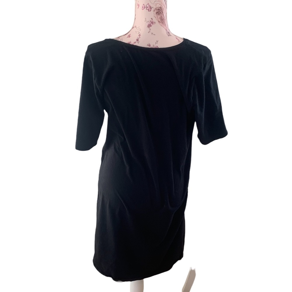 Stretchy Black maternity dress - Picture 2 of 7